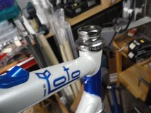 Head set required a second spacer to get things correct.  The new spacer is not quite the shiny chrome but works and will look just fine at 20mph.