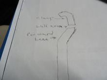 A quick drawing of how to create the forward lean Campy seat post in a Huffy sized seat tube.
