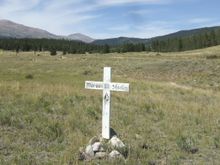 Several people have asked who the white cross monument is for it's for Marcus W. Shirley. To be honest I have no clue who he was or the cross. Thought I would give you guys a pic.