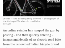 Electric Colnago