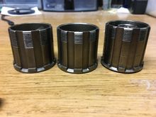 Older on left, common hub interface center, Uniglide/Hyperglide right