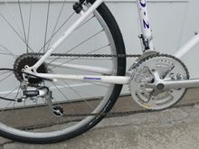 Drivetrain, Exage 400LX RD replaced with Exage 500LX.  Stock 500CX crankset and 400LX FD.  New chain, Shimano 8 speed.
