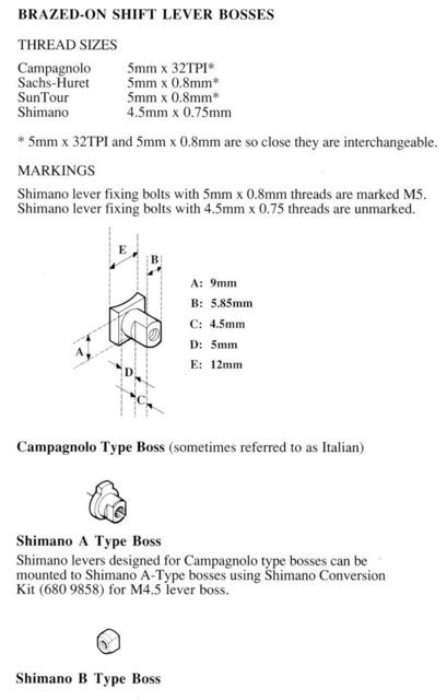 shimano shifter types