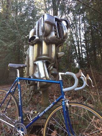 48/34 chainrings and a 26 out back got me up. Bit of a grind on a couple of short steeper ramps.