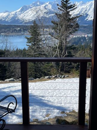 Snow starting to go from lawn.  Euchalon will come in May with sea lions and Orcas.  Spring is almost here. 

Mike