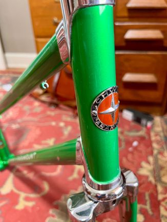 Pretty decent chrome, paint is adequate enough to keep as original