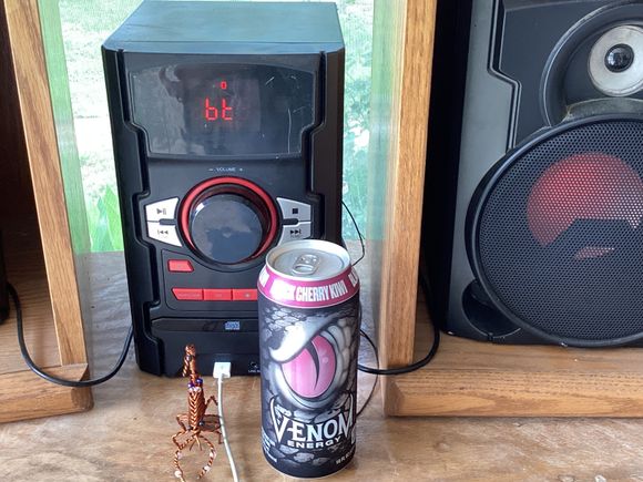 Copper scorpions, Ozzy’s Boneyard SiriusXM and Vitamin B overdose and caffeine now I want a beer LOL