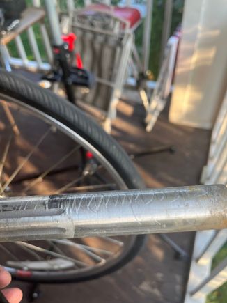 Scarring is deep from over cinching the bolt. Campy or Simplex would have snapped from the tension way before the clamp stopped the too small post from spinning. I’m not sure which brand this one is but it’s my new go to, it’s strong!