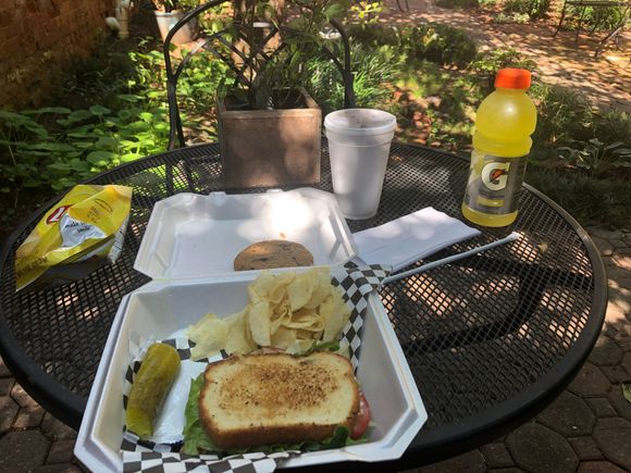 Lunch was awesome. Best turkey sandwich ever.