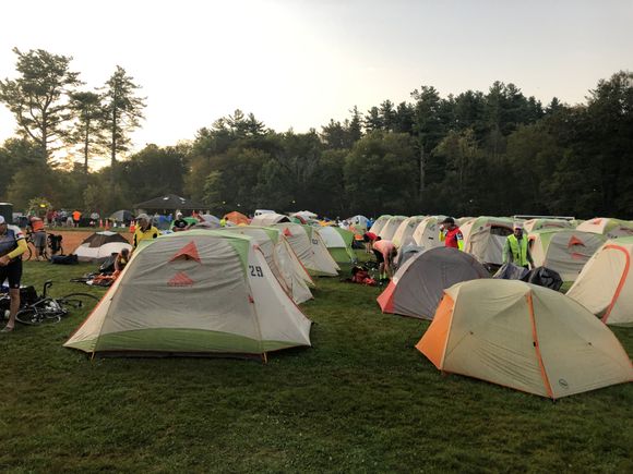 Typical tent city for those camping which I do.