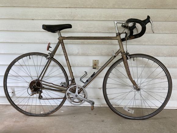 With the nasty saddle cover removed.