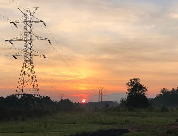 Got started before sunrise so watched the sun come up