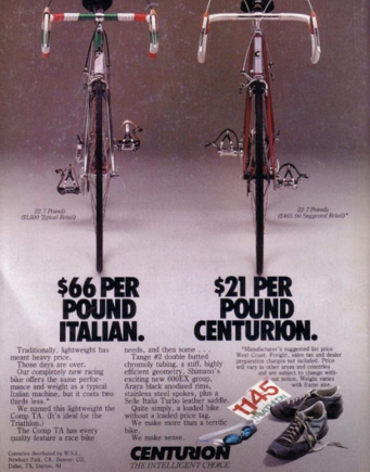 Gucci Colnago vs. Centurion Comp TA