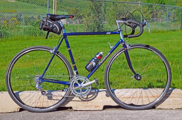 Running the more modern wheelset on this today