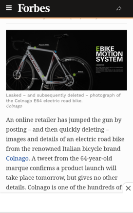 Electric Colnago