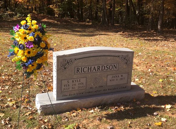 Kyle’s headstone 
