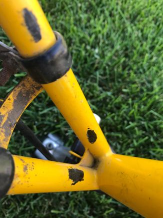 Reinforcing web at seatstay junction 
