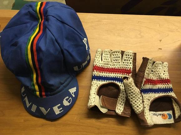 And what really sealed the deal -- the hat and vintage gloves fit!