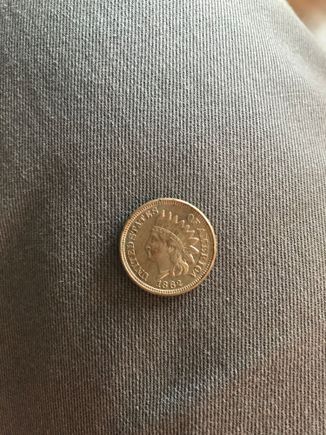 Found this with in some change that’d been handed back to me one day. Minted during the second year of the Civil War, and in circulation for over 150 years. 
