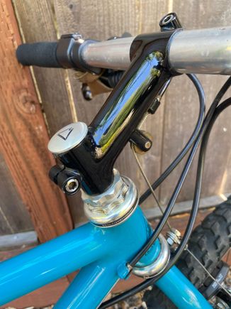 Went back thru thread over last few days, great info from Frank Haas who built Fishers alongside Teesdale! As noted, Fisher switched from the classic Bullmoose bars to his “Rhino” stem in 87.  As also noted, Fisher recalled Bullmoose bars as fitted to some 85/86 bikes, I say “some” as only the aluminum bars were recalled which some posters don’t seem to understand.  I think 16T11 had recalled bars replaced with fillet brazed Rhino stem as fit only on Comps in 87 as all others used quill.