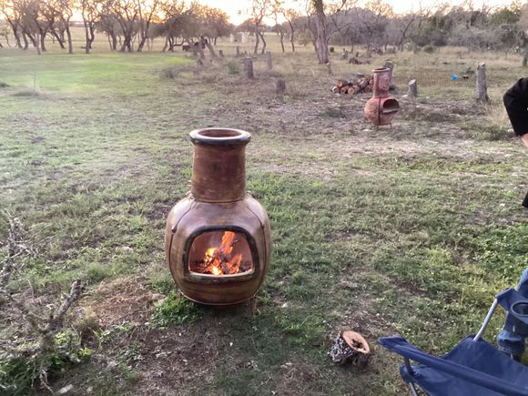 Plenty of dead oaks chiminea wood for years