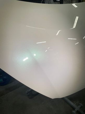 The pearl pops when a light is shined on it