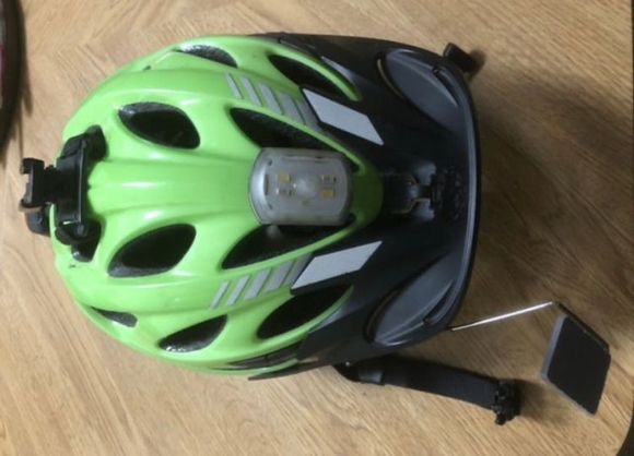 I use mirror mounted on right because I combined it with a left-mount handlebar mirror. 