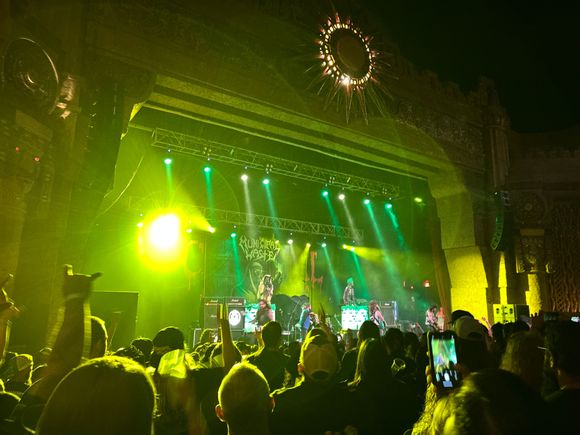 Got a dose of Municipal Waste a cross over punk thrash band. 
