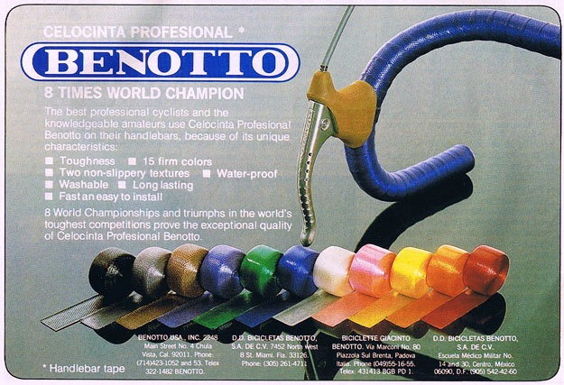 Benotto style handlebar tape White Blue Red Silver Yellow Green Pink Black 
