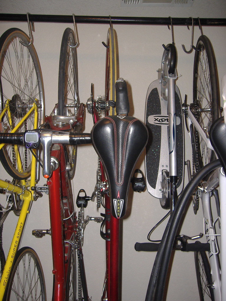 How can you hang the most bikes in a given wall space? - Bike Forums
