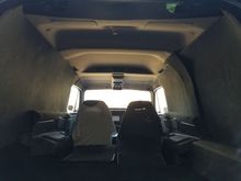 2000 Cadillac escalade headliner with rear air, vents, etc. Adding led liting to ceiling and floor with 1 other set of devices, undisclosed as yet