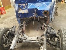 75 pacer front suspension installed 30 plus years ago. please note the firewall condition