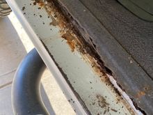 Bottom of door frame