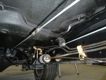 Looking forward showing right, left and extension cable.