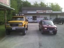 Mooses 4x4 in Hartford, WI. There main truck and my Jimmy.