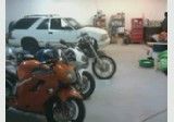 Small &amp; Old Pic of the shop...Customers Bikes &amp; my Blazer