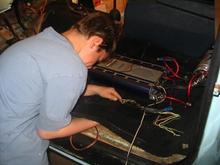 my son at 11 years old wiring my sound system