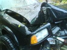 totaled... lesson learned: don't drive into trees