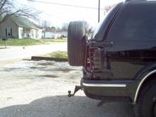 added a tire carrier off of a 2-door model