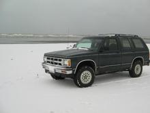 Snow Literally on the Beach, was awesome like a big slick empty parking lot