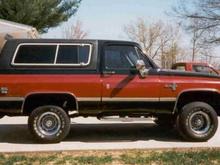 My black red blazer 1987 K-5