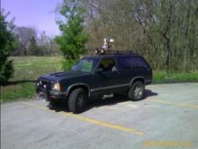 This is what i had before my current red blazer. 94 jimmy lifted. Shackle and tbar crank