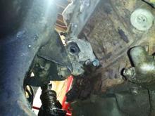 Nice pic of the quick fabbed motor mount.