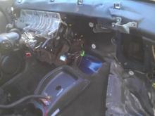 Another shot with the heater core out