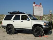 1995 4runner
2" suspension lift
33" tires on 15x8" wheels