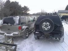 the Z beside a blazer