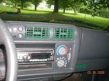 Painted vents to match the blazer.