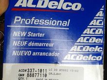 2015 AcDelco 337-1011 Replacement