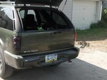 Tail light in the left of the pic tinted.