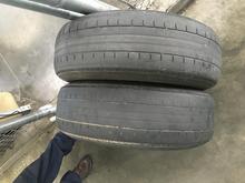 So the guys the dealership when I first got her said they put new tires on the back.  Went to the place they told me to guy there said you got a wait till Monday  I work in Seattle I work weekends  pretty much said there safe to drive on right  went to get new tires on myself and paid for it do not regret it one bit though